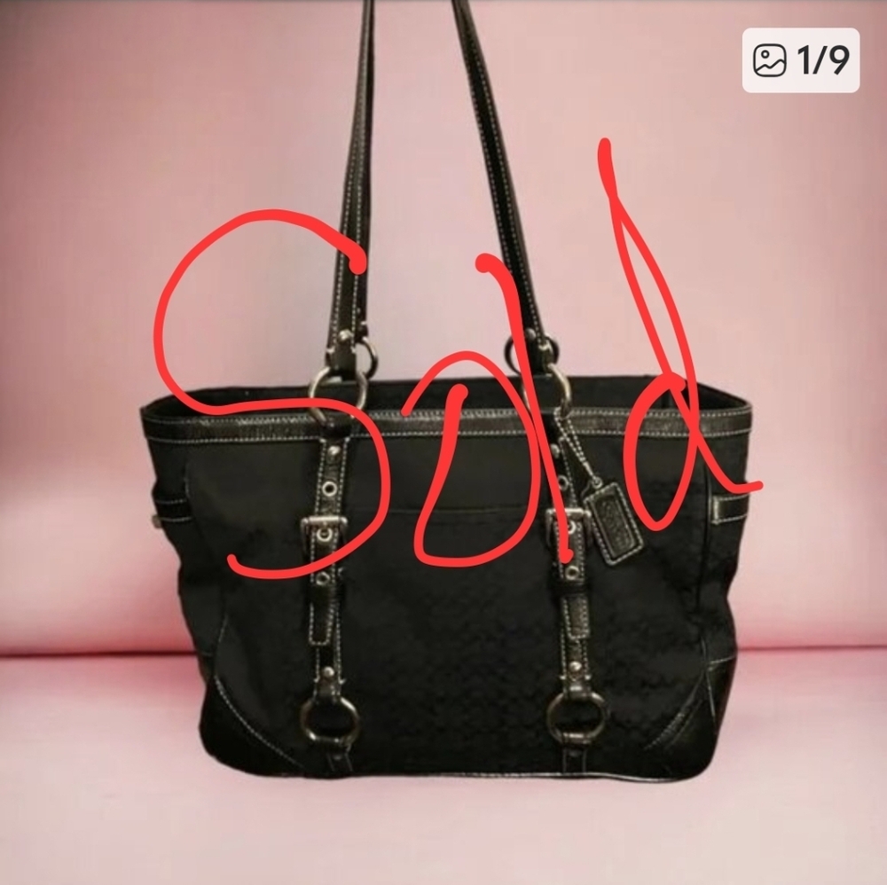 Elegant Black Tote Bag